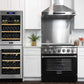 Kucht 36-Inch Pro-Style Dual Fuel Range in Stainless Steel with Black Oven Door KDF362-K
