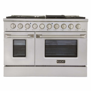 Kucht 48-Inch Pro-Style Dual Fuel Range in Stainless Steel KDF482-S