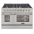 Kucht 48-Inch Pro-Style Dual Fuel Range in Stainless Steel KDF482-S