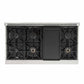 Kucht 5-Piece Appliance Package - 48" Dual Fuel Range, 36" Panel Ready Refrigerator, Under Cabinet Hood, Panel Ready Dishwasher, & Microwave Drawer