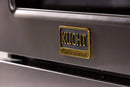 KUCHT Gemstone Professional 30-Inch 4.2 cu. ft. Natural Gas Range with Sealed Burners and Convection Oven in Titanium Stainless Steel with Gold Accents KEG303