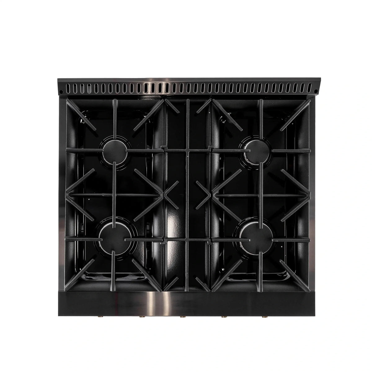 KUCHT Gemstone Professional 30-Inch 4.2 cu. ft. Propane Gas Range with Sealed Burners and Convection Oven in Titanium Stainless Steel with Gold Accents KEG303/LP