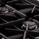 KUCHT Gemstone Professional 36-Inch 5.2 Cu. Ft. Dual Fuel Range for Natural Gas with Sealed Burners and Convection Oven in Titanium Stainless Steel KED364