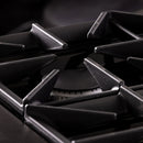 KUCHT Gemstone Professional 36-Inch 5.2 Cu. Ft. Dual Fuel Range for Propane Gas with Sealed Burners and Convection Oven in Titanium Stainless Steel KED364/LP