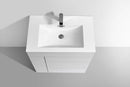 KubeBath Milano 30 in. Modern Bathroom Vanity - High Glossy, KFM30-GW
