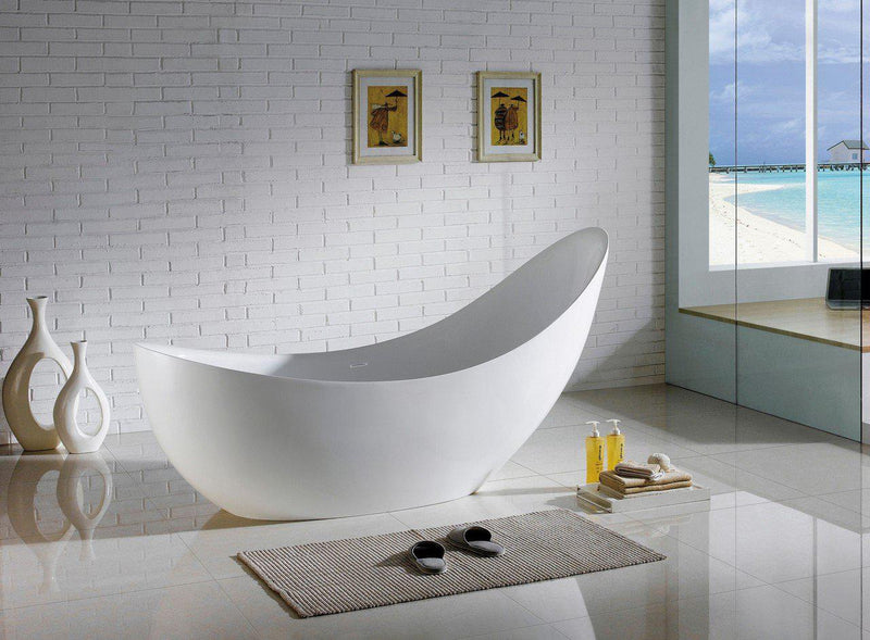 KubeBath Salto 81 in. Free Standing Bathtub, KFST1271