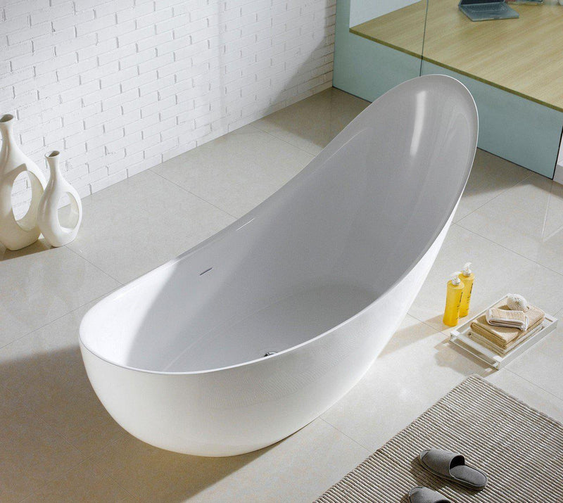 KubeBath Salto 81 in. Free Standing Bathtub, KFST1271