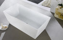 KubeBath Squadra 59 in. Free Standing Bathtub, KFST5059