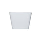 KubeBath Ondulato 67'' White Free Standing Bathtub, KFST7667