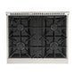 Kucht 30-Inch Pro-Style Dual Fuel Range in Stainless Steel KDF302-S