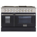 Kucht 48 in. 6.7 cu. ft. Professional All Gas Range in Stainless Steel with Color Options KNG481