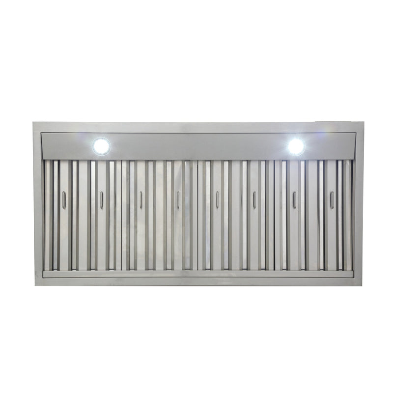 Kucht 48-Inch Wall Mounted Range Hood 1200 CFM in Stainless Steel & Silver KRH4821A