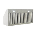 Kucht 48-Inch Wall Mounted Range Hood 1200 CFM in Stainless Steel & Silver KRH4821A