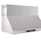 Kucht 48-Inch Wall Mounted Range Hood 1200 CFM in Stainless Steel & Silver KRH4821A