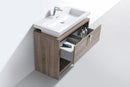KubeBath Levi 40 in. Modern Bathroom Vanity w/ Cubby Hole - Havana Oak, L1000CO