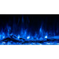 Modern Flames Landscape Pro 94'' Studio Suite Wall Mount Mantel Package | Driftwood Grey