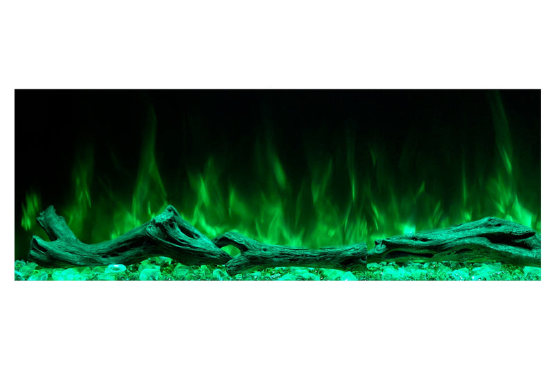 Modern Flames Landscape Pro 58'' Studio Suite Wall Mount Mantel Package | Driftwood Grey