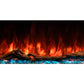 Modern Flames Landscape Pro 94'' Electric Fireplace Wall Mount Studio Suite | White Ready to Paint