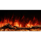 Modern Flames Landscape Pro 94'' Studio Suite Wall Mount Mantel Package | Driftwood Grey