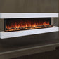 Modern Flames Landscape Pro 58'' Electric Fireplace Wall Mount Studio Suite | White Ready to Paint