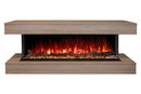 Modern Flames Landscape Pro 58'' Studio Suite Wall Mount Mantel Package | Coastal Sand