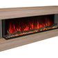 Modern Flames Landscape Pro 94'' Studio Suite Wall Mount Mantel Package | Coastal Sand