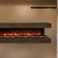 Modern Flames Landscape Pro 94'' Studio Suite Wall Mount Mantel Package | Weathered Walnut