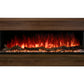 Modern Flames Landscape Pro 82'' Studio Suite Wall Mount Mantel Package | Weathered Walnut
