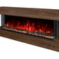 Modern Flames Landscape Pro 94'' Studio Suite Wall Mount Mantel Package | Weathered Walnut