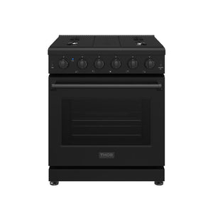 Thor Kitchen 30 Inch L-Series Professional Gas Range in Black