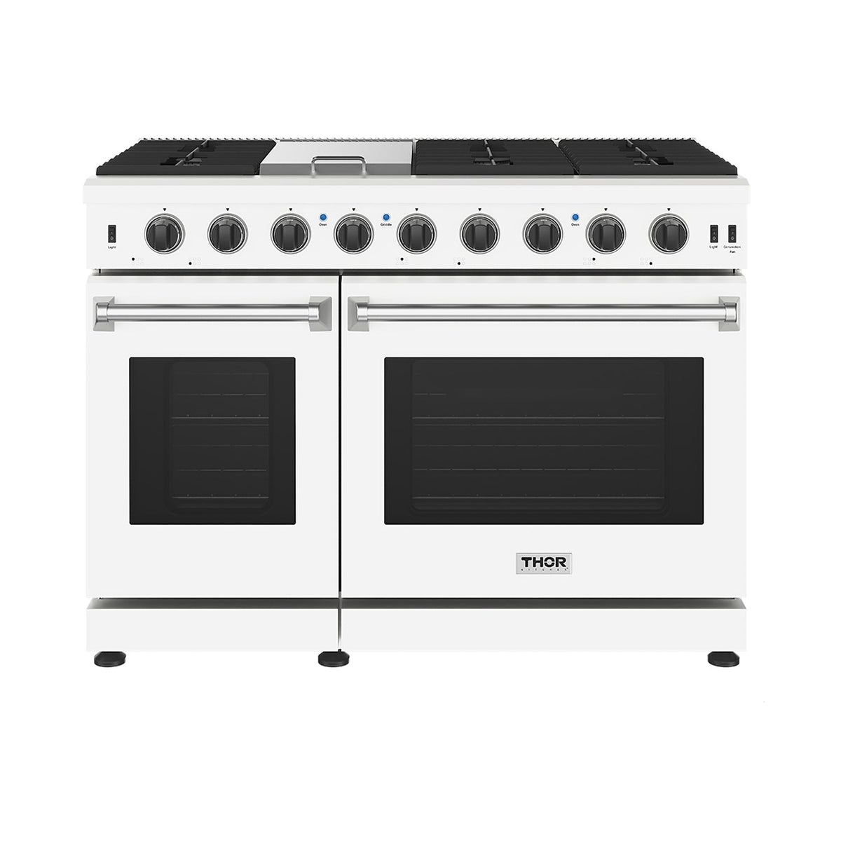 Thor Kitchen 48 Inch L-Series Professional Liquid Propane Range in White