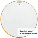 Design Element Vera Round Vanity Mirror Stainless Steel Frame 28" X 28" Round MIR-2828-RR