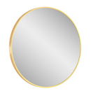 Design Element Vera Round Vanity Mirror Stainless Steel Frame 28" X 28" Round MIR-2828-RR
