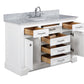 Design Element Milano 48" Single Sink Vanity - White ML-48-WT