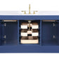 Design Element Milano 54" Single Sink Vanity - Blue ML-54-BLU