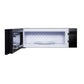 Front view of Forno Padula 30-Inch Over-the-Range Microwave with door open, displaying spacious interior and turntable.
