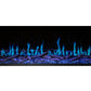 Modern Flames Orion Multi 64'' Electric Fireplace Wall Mount Studio Suite | White Ready to Paint