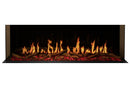 Modern Flames Orion Multi 88'' Electric Fireplace Wall Mount Studio Suite | Driftwood Gray