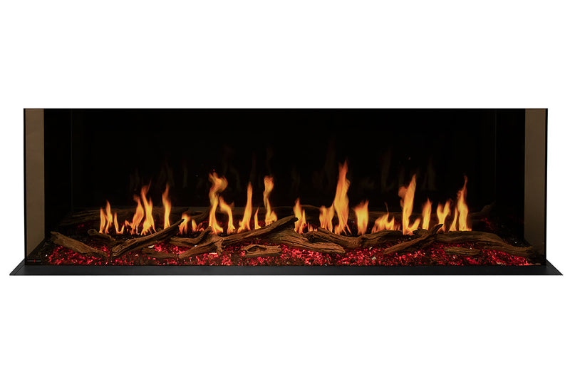 Modern Flames Orion Multi 64'' Electric Fireplace Wall Mount Studio Suite | Driftwood Gray