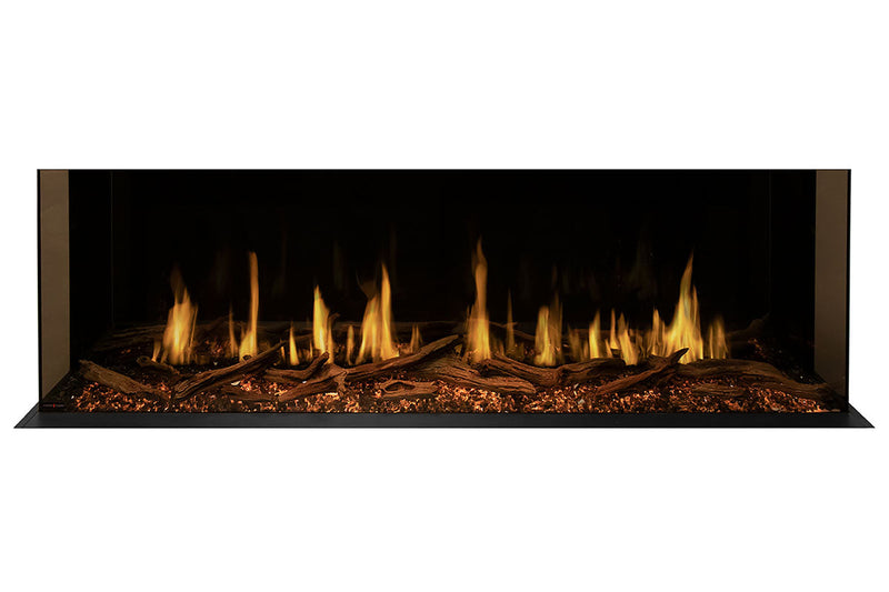 Modern Flames Orion Multi 64'' Electric Fireplace Wall Mount Studio Suite | White Ready to Paint