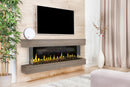 Modern Flames Orion Multi 73'' Electric Fireplace Wall Mount Studio Suite | Coastal Sand