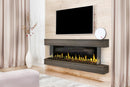 Modern Flames Orion Multi 64'' Electric Fireplace Wall Mount Studio Suite | Driftwood Gray