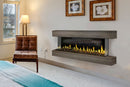 Modern Flames Orion Multi 88'' Electric Fireplace Wall Mount Studio Suite | Driftwood Gray