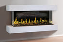 Modern Flames Orion Multi 73'' Electric Fireplace Wall Mount Studio Suite | White Ready to Paint