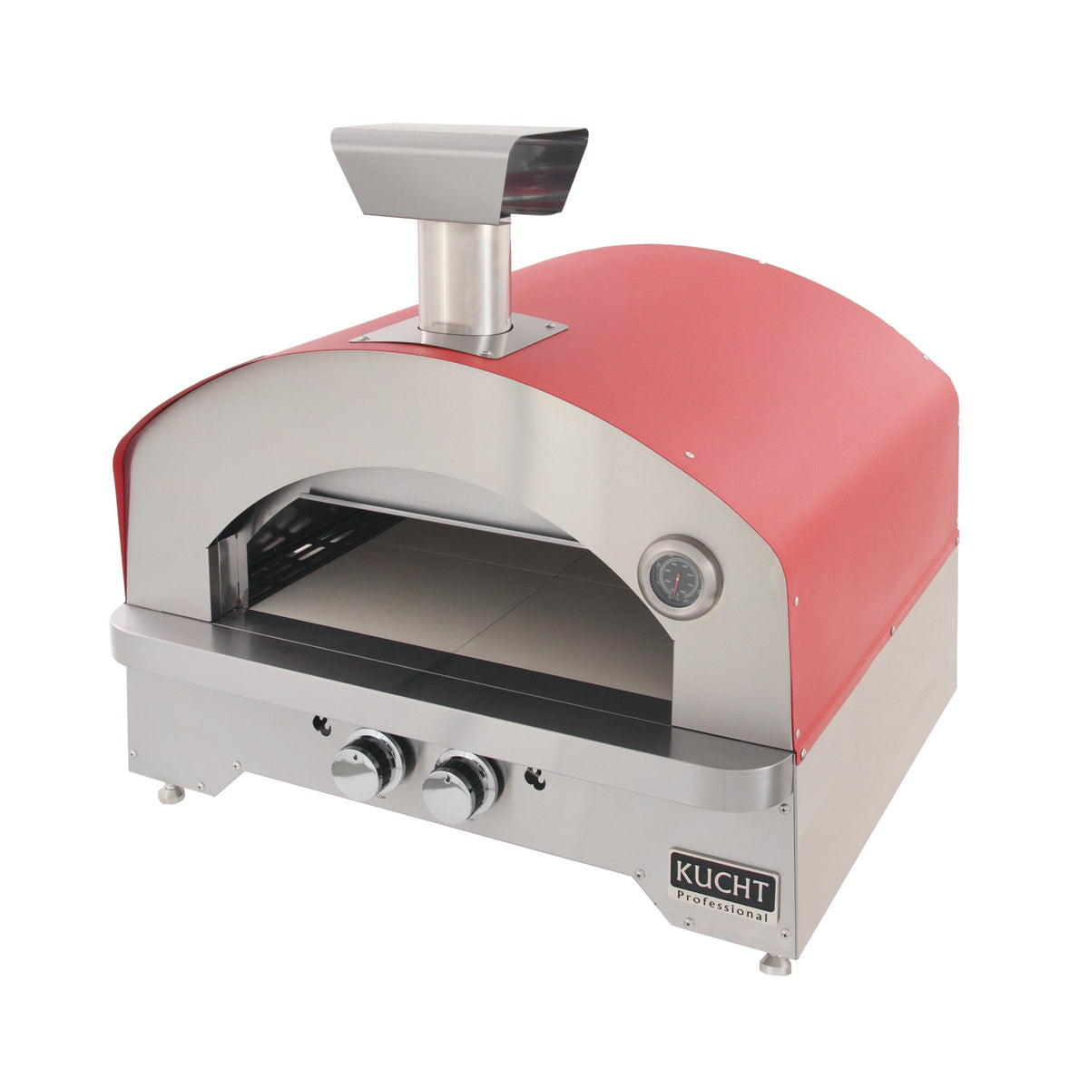 Kucht Napoli Countertop & Gas Powered Outdoor Oven in Red NAPOLI-R