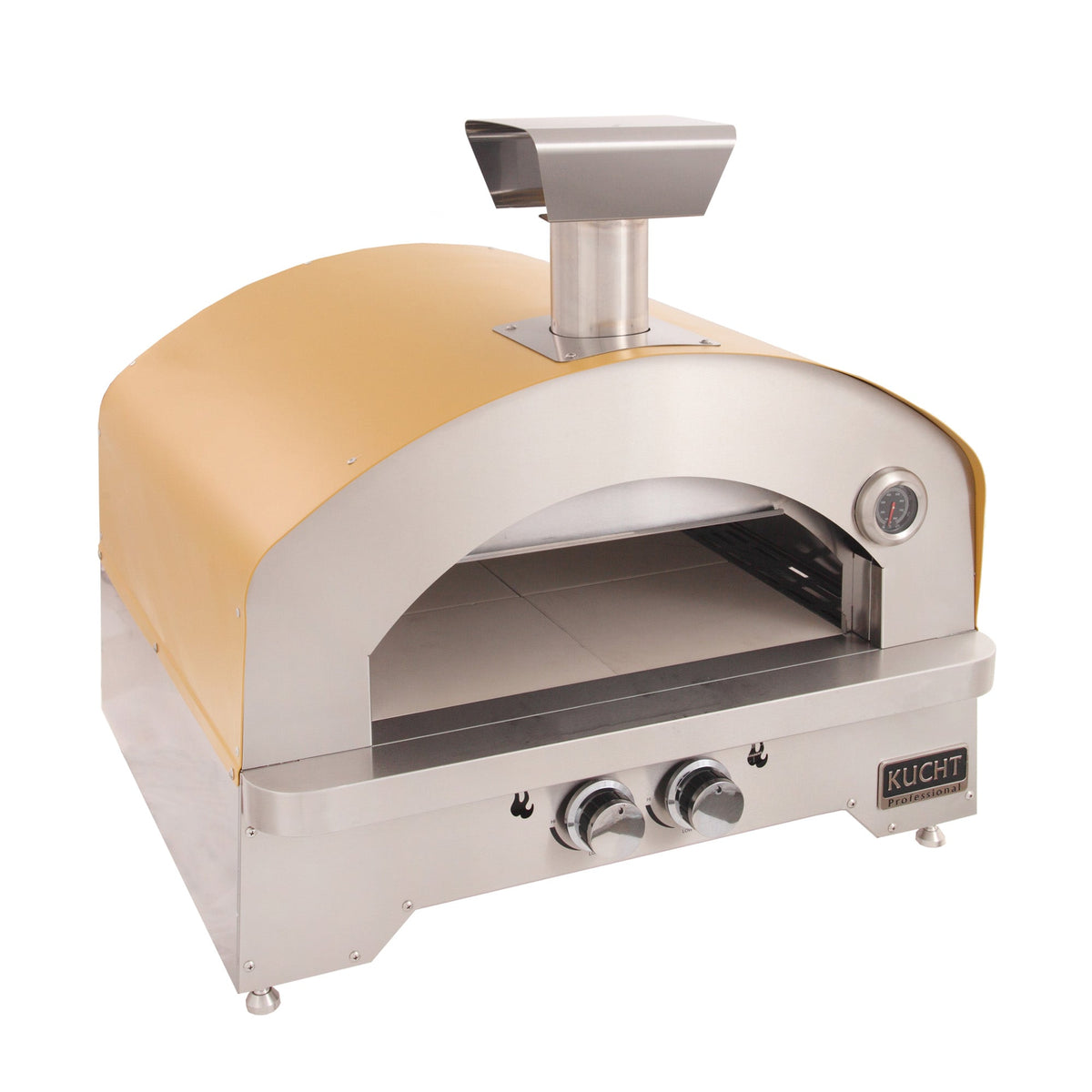 Kucht Napoli Countertop & Gas Powered Outdoor Oven in Yellow NAPOLI-Y