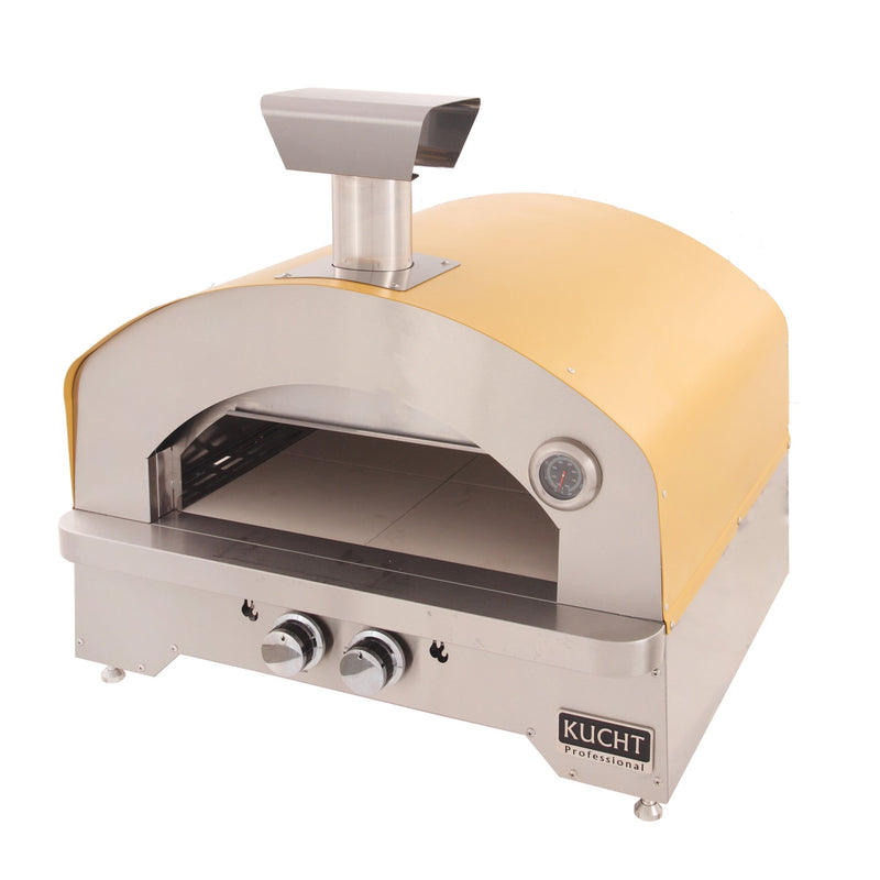 Kucht Napoli Countertop & Gas Powered Outdoor Oven in Yellow NAPOLI-Y