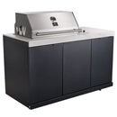 FORNO Rimini Outdoor Kitchen 30-Inch BBQ 62,000 BTU, 4.8 cu.ft. Beverage Center, Stainless Steel Sink, White Countertops FODKT2575WHT
