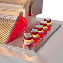 FORNO Rimini Outdoor Kitchen 30-Inch BBQ 62,000 BTU, 4.8 cu.ft. Beverage Center, Stainless Steel Sink, White Countertops FODKT2575WHT