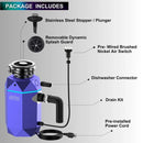 FORNO Acqua BrightDiamond 1HP Super Quiet Garbage Disposal Corded with Motion Sensor Cabinet Light & Pre-Wired Air Switch